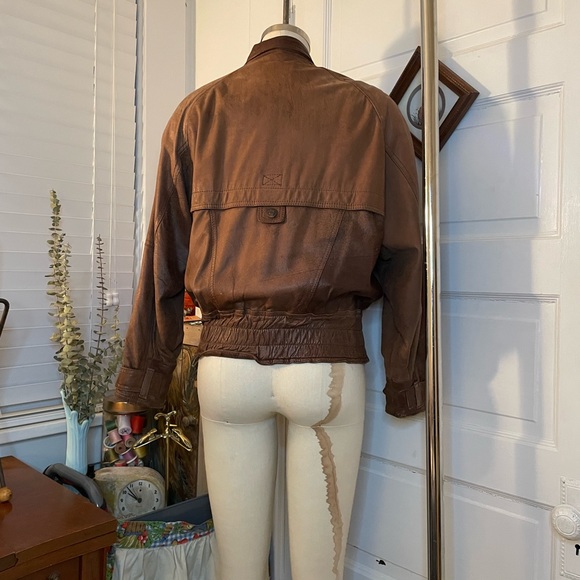SOLD VTG Adventure Bound Thinsulate 3M Lined Brown Leather Jacket, 1980s - Picture 5 of 16